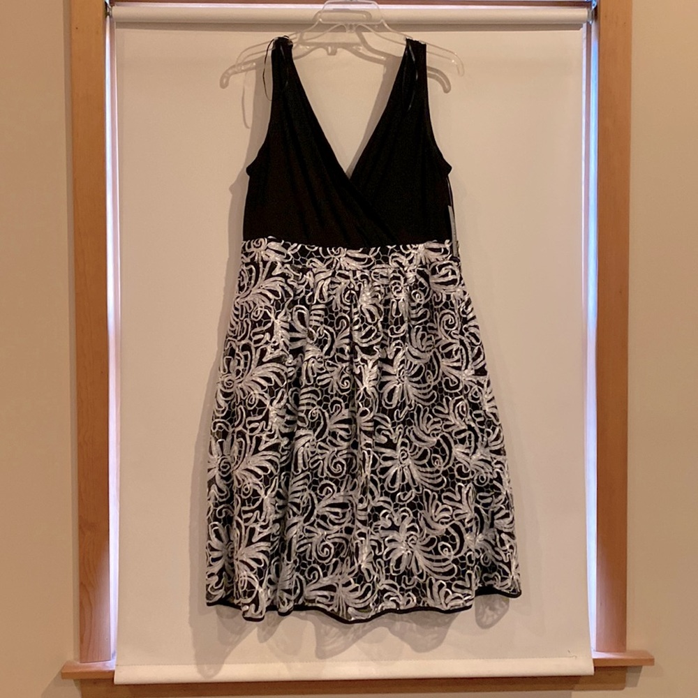 Cocktail Dress-black and silver